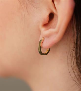 Altıgen Halka Küpe