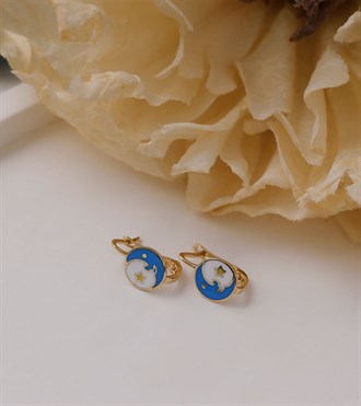 Altın Aydede Çocuk Küpe