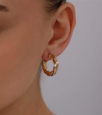 Altın Burgu Halka Küpe