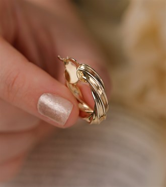 Altın Burgu Halka Küpe