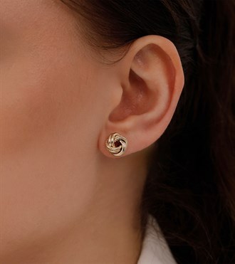 Altın Düğüm Küpe-S