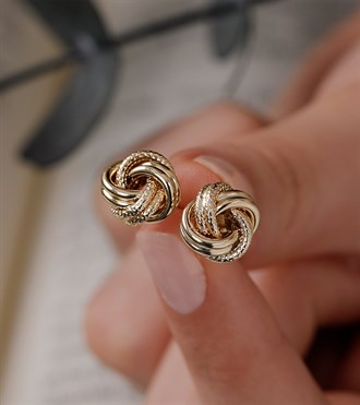 Altın Düğüm Küpe-S