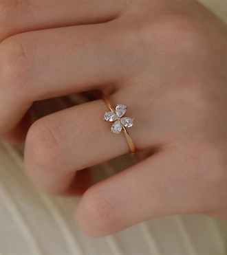 Altın Kardelen Yüzük