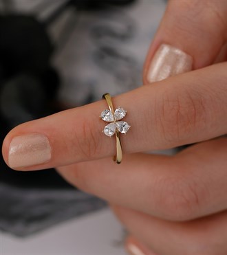 Altın Kardelen Yüzük