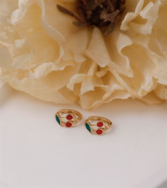 Altın Kiraz Çocuk Küpe