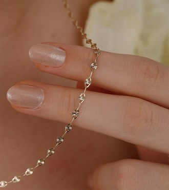 Aynalı Ataç Zincir Kolye