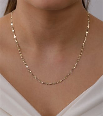 Aynalı Ezme Zincir Kolye