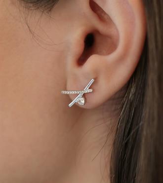 Çapraz Tasarım Küpe