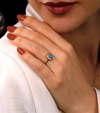 Aqua Vintage Yüzük