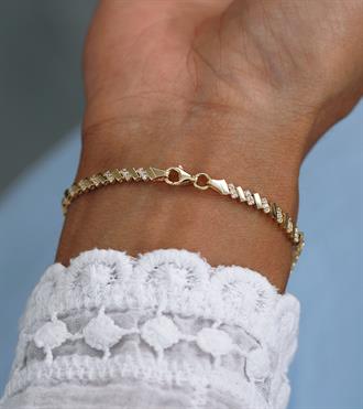 Eğik Dizilim Çubuk Bileklik