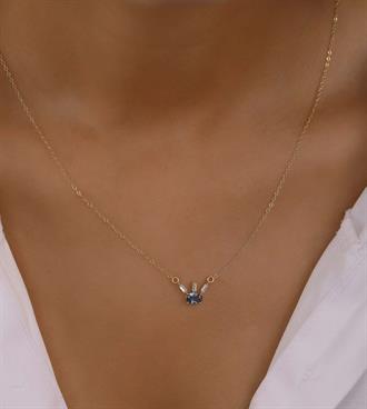 Baget Taşlı Kirpik Kolye