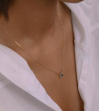 Baget Taşlı Kirpik Kolye