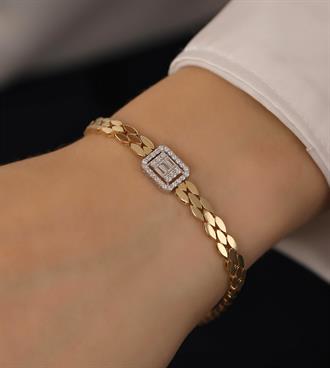 Bagetli Yılan Derisi Bileklik