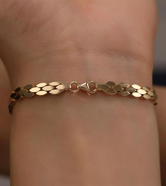 Bagetli Yılan Derisi Bileklik