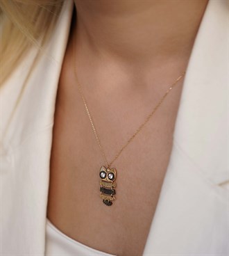 Baykuş Figürlü Kolye