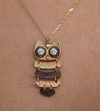 Baykuş Figürlü Kolye