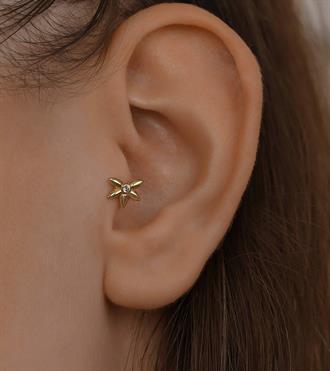 Beş Yaprak Piercing (Tragus)