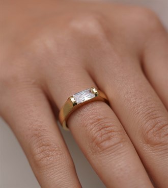 Taşlı Line Yüzük