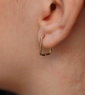 Boru Dikdörtgen Küpe S