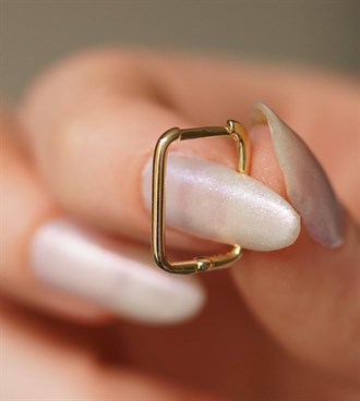 Boru Dikdörtgen Küpe S