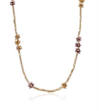 İtalyan Renkli Çiçekli Kolye