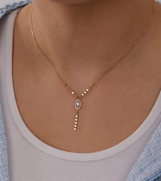 Sarkıtlı Oval Tasarım Kolye