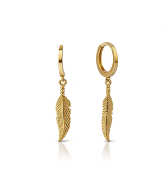 Kuş Tüyü Sallantılı Küpe