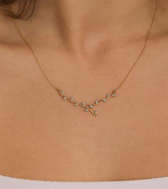 Firuzeli Sarmaşık Kolye