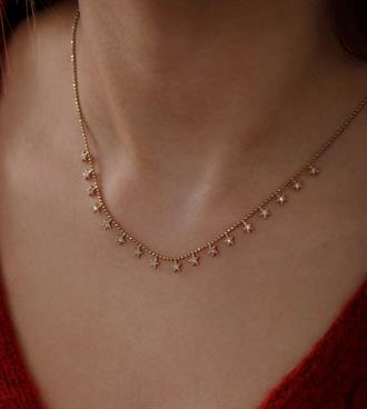 Yıldız Sıralı Kolye