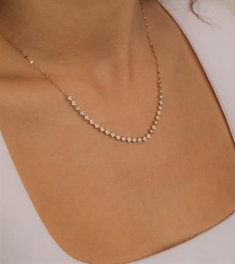 Mini Yonca Dizilim Kolye