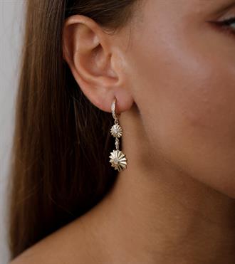 Yıldız Çiçeği Tasarım Küpe