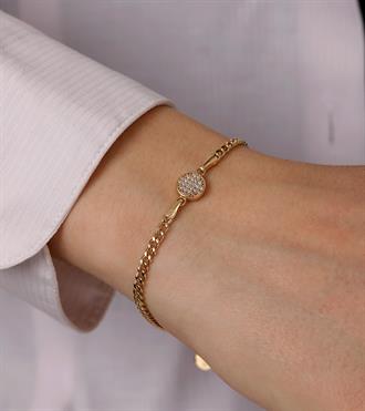 Taşlı Daire Mini Gurmet Bileklik