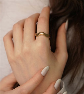 Cetaş Dalgalı Yüzük