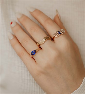 Cetaş Dalgalı Yüzük