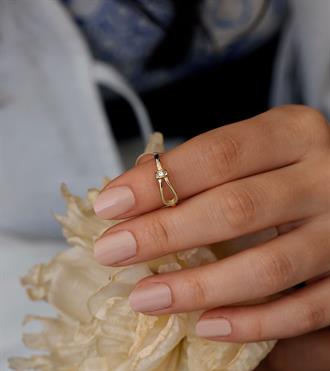 Taş Bantlı Kemer Yüzük