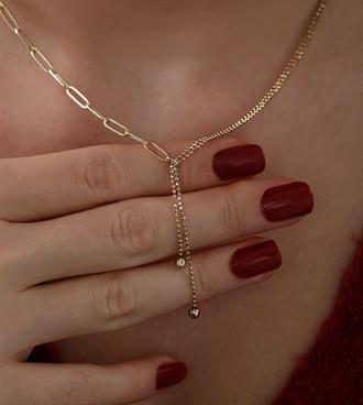 Sarkıtlı Ataç Mix Kolye