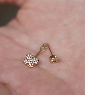 Çift Kullanımlı Kelebek Küpe