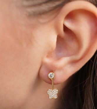 Çift Kullanımlı Kelebek Küpe