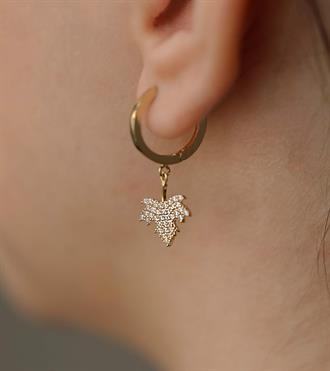 Çınar Yaprağı Küpe