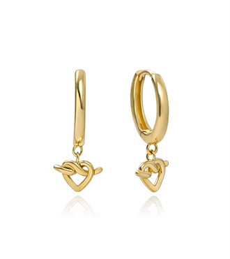 Kalp Düğüm Sallantılı Küpe