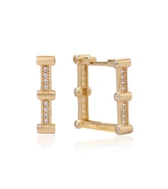 Taşlı Andre Kare Küpe