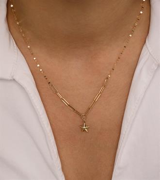 Yıldız Zincir Mix Kolye