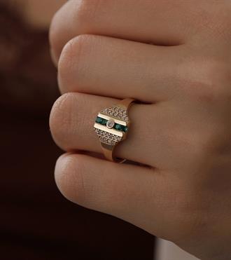 Aponi Yüzük-Yeşil