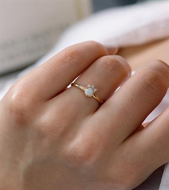 Opal Taşlı Yüzük