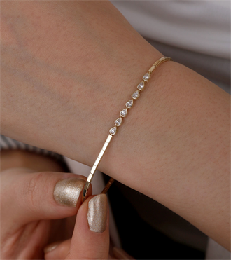 Damla Sıralı Çubuk Bileklik