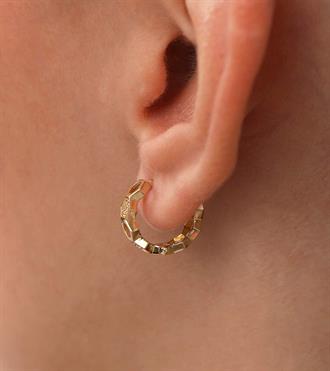 Delikli Petek Halka Küpe