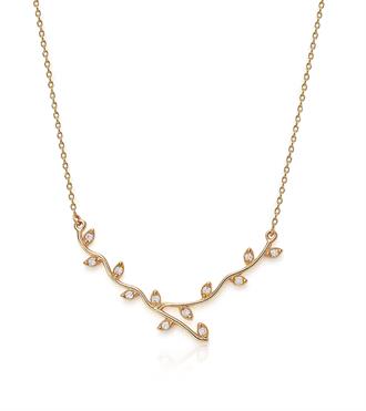 Taşlı Sarmaşık Kolye