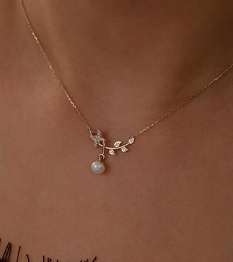 İncili Sarmaşık Kolye