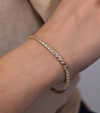 Taşlı Verev Bileklik