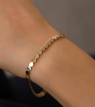 Daire Pullu Dizilim Bileklik